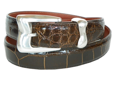 Alligator Belt 1 3/16 with Malibu Buckle Set